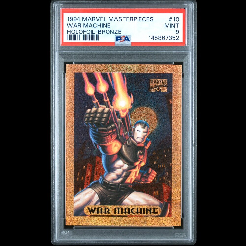 1994 Marvel Masterpieces Bronze Holofoil 10 War Machine PSA 9